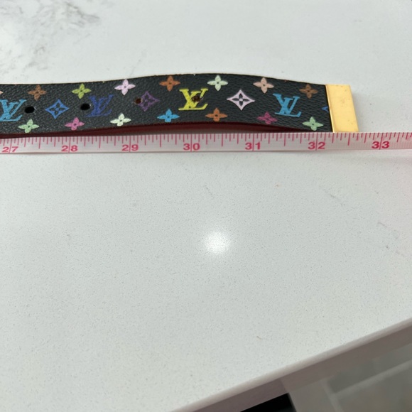 Authentic LV black multicolor belt - Picture 6 of 7